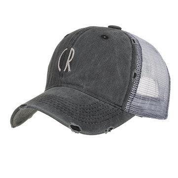 Casquette de baseball respirante en maille de coton lavé