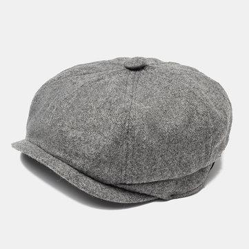 Chapeaux de béret rétro Bonnet de laine Bonnet de peintre Bonnet octogonal