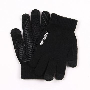 Gants pour écran tactile Gant chaud tricoté résistant aux coupures