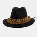 Chapeau de paille Chapeau de plage Chapeau de soleil solaire extérieur en bord de mer