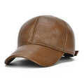 Casquette de Baseball Vintage Uni Peau de Vache