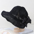 Chapeau de pêcheur pliable respirant creux noeud-noeud noeud chapeau de seau occasionnel extérieur parasol