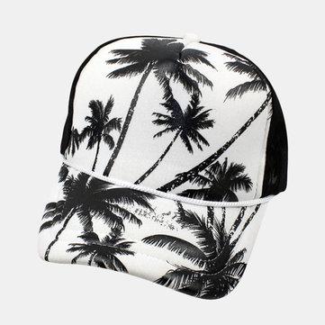 Casquette de parasol casquette de baseball imprimée noix de coco