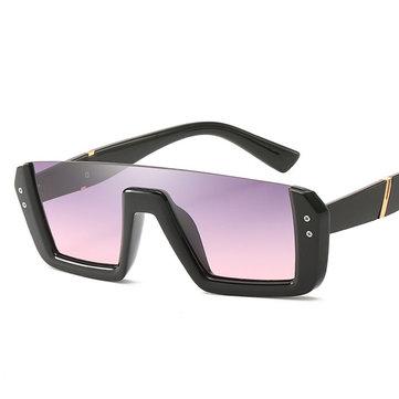 Lunettes de soleil rétro-carrées anti-UV pour PC