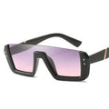 Lunettes de soleil rétro-carrées anti-UV pour PC