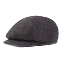 Casquette béret en coton à rayures rétro