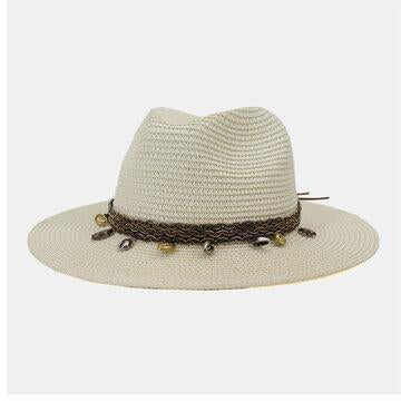 British Wind Jazz Chapeau de paille Crème solaire extérieure respirant Big Brim