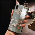 Etui de téléphone style fleur vintage