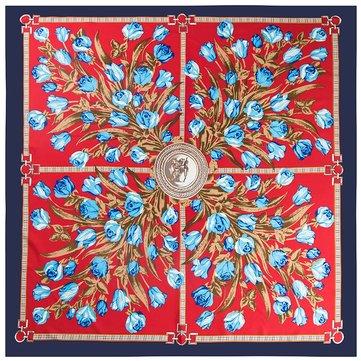 Foulard carré imprimé chaud