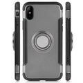 Etui de téléphone iPhone Creative 3D utile avec support à doigt