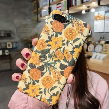 Cas de téléphone de PC de fleur de peinture à l'huile de cru