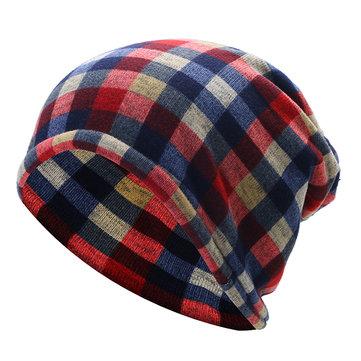 Chapeau tricoté de chapeau de tricot de Skullies de grille Chapeau tricoté de chapeau de coton