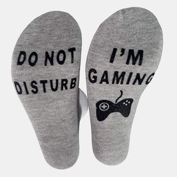 Chaussettes avec lettres jouant au modèle de jeux