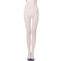 Summer-lined stretch thin-strap silk pantyhose