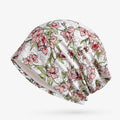 Bonnet fin en coton à fleurs Soft