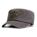 Chapeau plat en coton à écran solaire uni