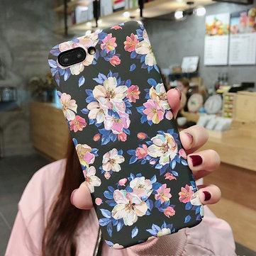 Cas de téléphone de PC de fleur de peinture à l'huile de cru