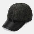 Chapeau chaud décontracté en feutre réglable cache-oreilles casquette de baseball