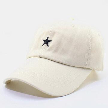Men and women pentagram embroidery cartoon baseball cap couple cap