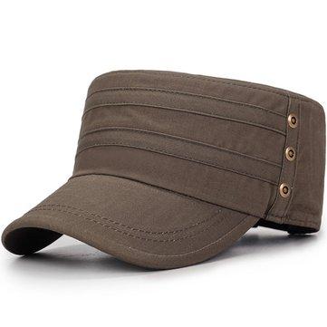 Casquette plate en coton couleur vogue