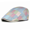 Casquette béret à carreaux chapeau pare-vent britannique rétro