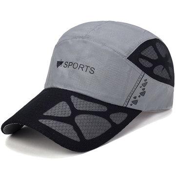 Casquette de baseball à séchage rapide pour l'été, casquette visière respirante