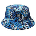 Chapeau de seau à motif vague de coton d'été