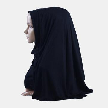 Châles à tête longue en coton mercerisé Hijab Amira islamique