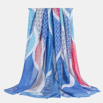 Foulard imprimé foulard multifonctionnel multicolore ethnique