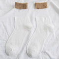 Chaussettes à tube central en coton à mailles évidées