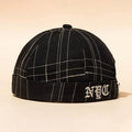 Casquettes Casual Skull Caps à rayures sans chapeaux