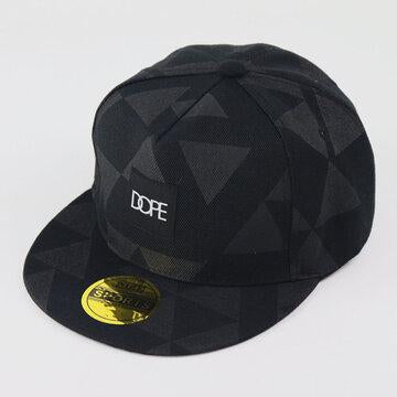 Patch triangle imprimé à plat le long de la casquette de baseball