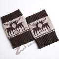 Chaussettes basses en laine de Noël avec bottes en tricot