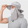 Chapeau de pêche amovible anti-moustique Crème solaire Chapeau de pêcheur
