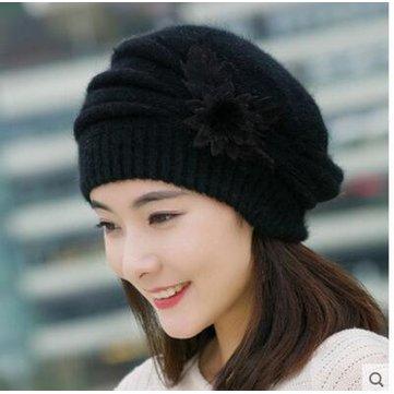 Chapeau de fourrure tricoté au crochet