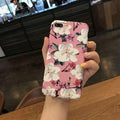 Étui pour téléphone PC de style littéraire floral rétro