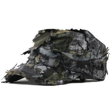 Chapeau d'ombre extérieur de casquette militaire de casquette plate de camouflage de feuille