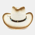 Chapeau de soleil Big Eaves Sun Spray Spray Cowboy Straw Hat