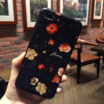 Coque TPU Vintage Style Floral Emboss
