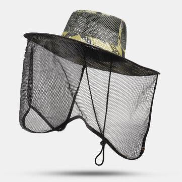 Casquette de pêche en plein air respirant maille gaze chapeau décontracté