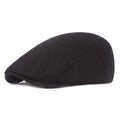 Chapeau de canard béret rétro en lin et coton