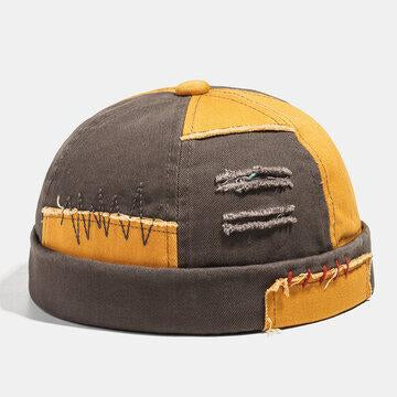 Assorted Brimless Plaid Mens Skull Caps