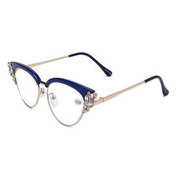 Lunettes de lecture unisexes à monture métallique élégante