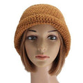 Bonnet de bonnet tricoté au crochet en laine filée au crochet épais bonnet de ski thermique en laine épaisse