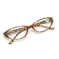 Lunettes de lecture transparentes à motif de fleurs, cadre en PC