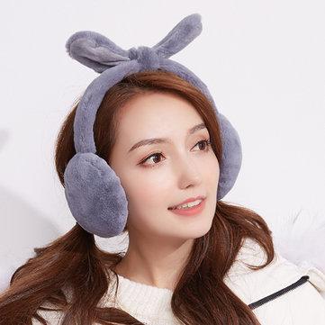 Cache-oreilles ultra doux en fausse fourrure en peluche