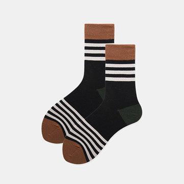 Coton café noir chaussettes collège vent tube chaussettes
