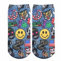 Nouvelle tendance 3D Digital Design Design Unisexe Ship Socks Chaussettes mignonnes style Harajuku