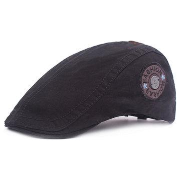 Béret ajustable en couleur pure en coton