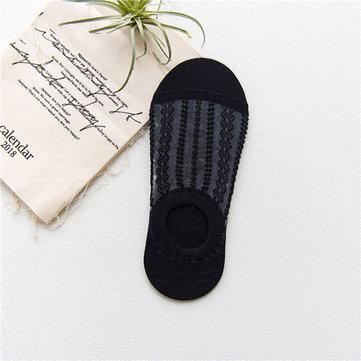 Chaussettes de bateau respirantes transparentes